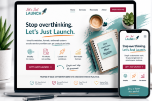 Webpage mockup
